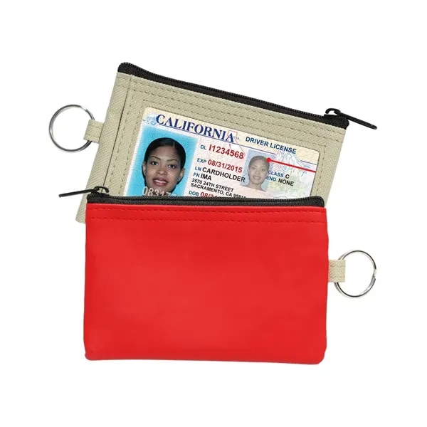 Coin pouch with zippered compartment, clear window for an ID and... from ASI 68507 The Magnet Group / Perfect Line