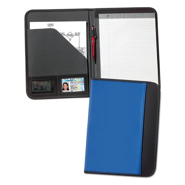 Letter-size pad portfolio with 40 sheet lined paper pad, outside pocket,... from ASI 68507 The Magnet Group / Perfect Line