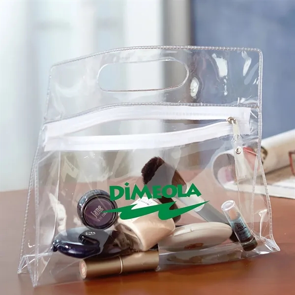 Traveler security bag with zipper closure and made of clear PVC.... from ASI 68507 The Magnet Group / Perfect Line