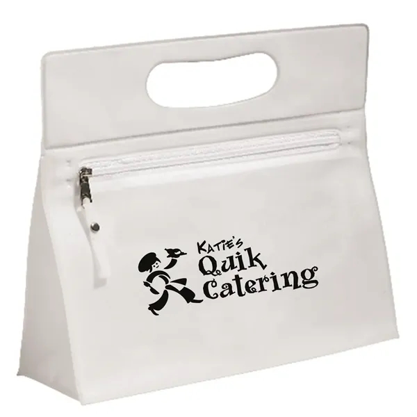 Traveler security bag with zipper closure and made of clear PVC.... from ASI 68507 The Magnet Group / Perfect Line