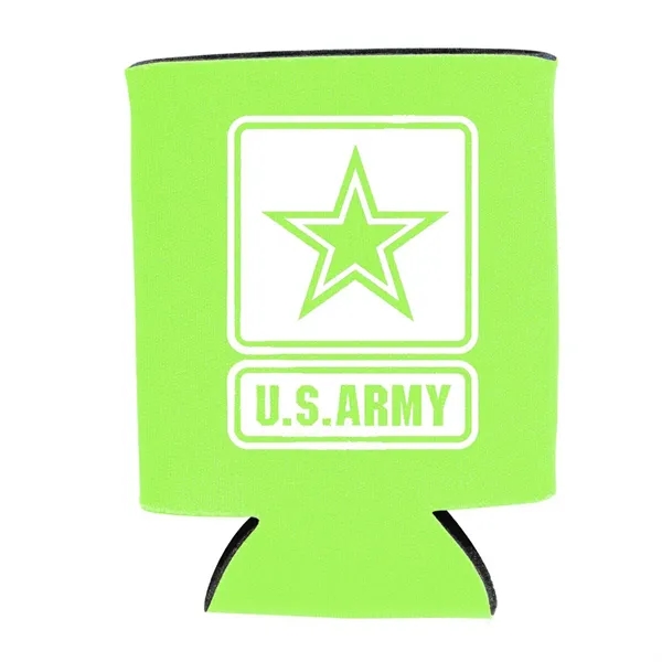 Collapsible, insulated can cooler made of heavy-duty thick polyester foam.... from ASI 68507 The Magnet Group / Perfect Line