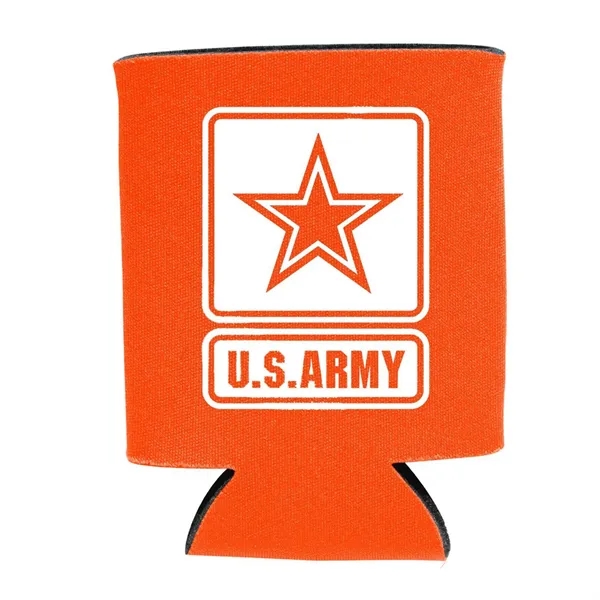 Collapsible, insulated can cooler made of heavy-duty thick polyester foam.... from ASI 68507 The Magnet Group / Perfect Line