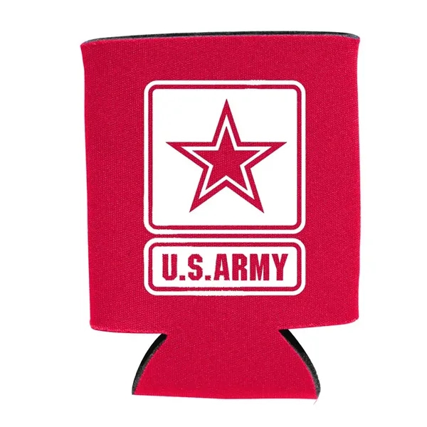 Collapsible, insulated can cooler made of heavy-duty thick polyester foam.... from ASI 68507 The Magnet Group / Perfect Line