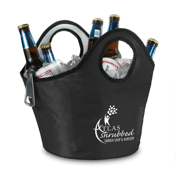 Portable, insulated ice bucket and beverage carrier with handles.... from ASI 68507 The Magnet Group / Perfect Line