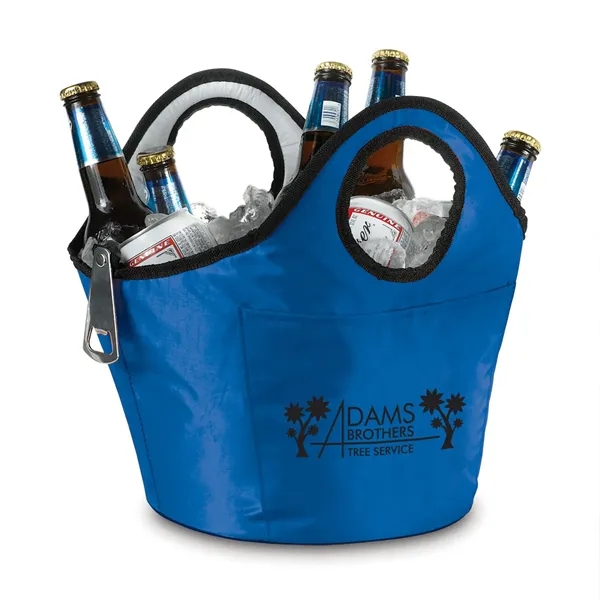 Portable, insulated ice bucket and beverage carrier with handles.... from ASI 68507 The Magnet Group / Perfect Line