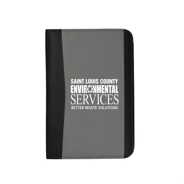 Junior padfolio with inside flap pocket, elastic pen loop, business card... from ASI 68507 The Magnet Group / Perfect Line