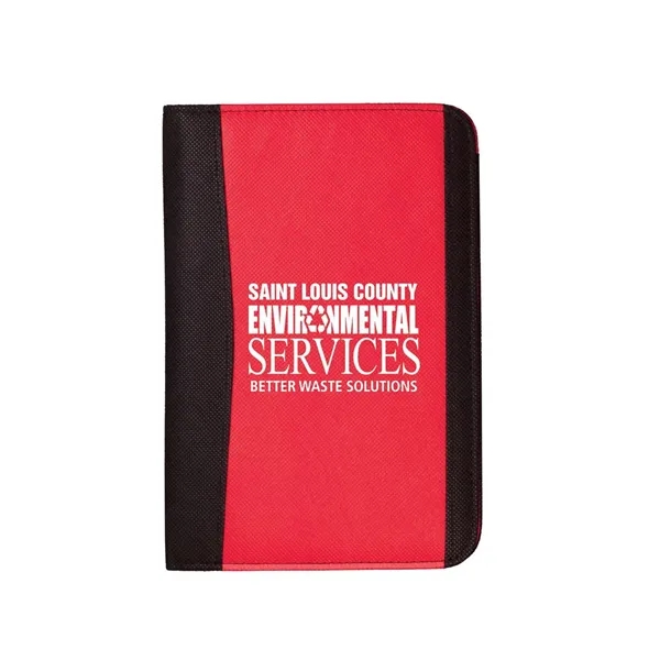 Junior padfolio with inside flap pocket, elastic pen loop, business card... from ASI 68507 The Magnet Group / Perfect Line