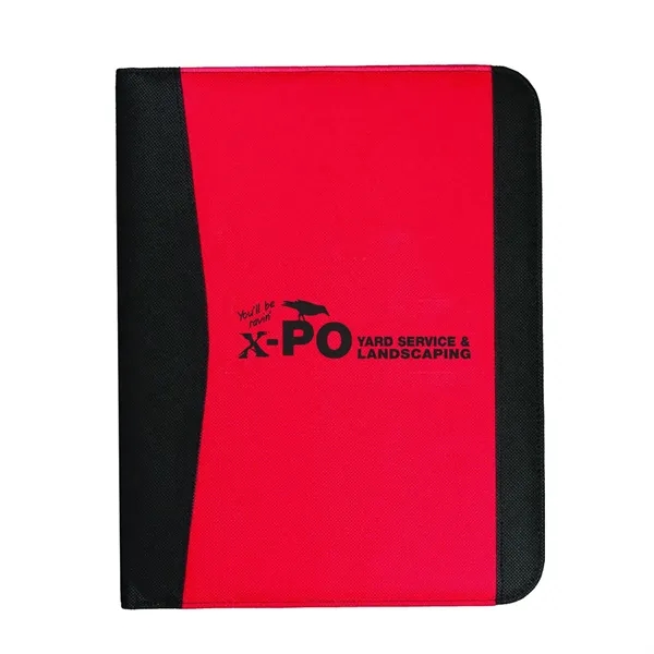 Letter size, non-woven padfolio with inside flap pocket, pen loop, business... from ASI 68507 The Magnet Group / Perfect Line