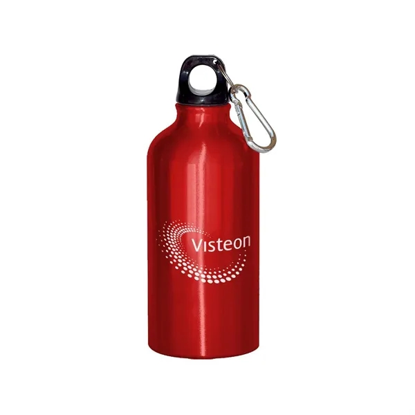 22 oz. aluminum bottle with twist-off finger loop black cap and... from ASI 68507 The Magnet Group / Perfect Line