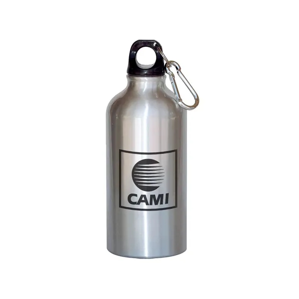 22 oz. aluminum bottle with twist-off finger loop black cap and... from ASI 68507 The Magnet Group / Perfect Line