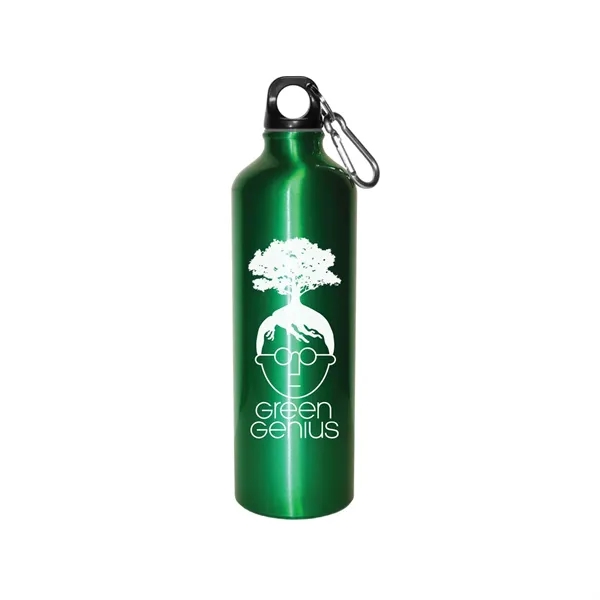 28 oz. aluminum water bottle with twist-off, finger-loop black cap and... from ASI 68507 The Magnet Group / Perfect Line