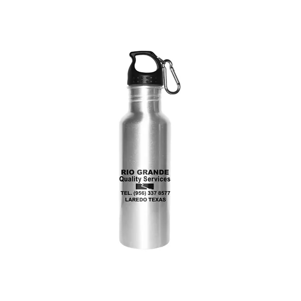 28 oz. aluminum bottle with wide mouth opening, twist-off finger loop... from ASI 68507 The Magnet Group / Perfect Line