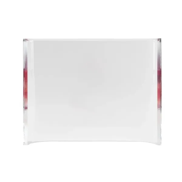 6" x 8" self-standing large acrylic award with elegant laser or... from ASI 68507 The Magnet Group / Benchmark Crystal & Clocks