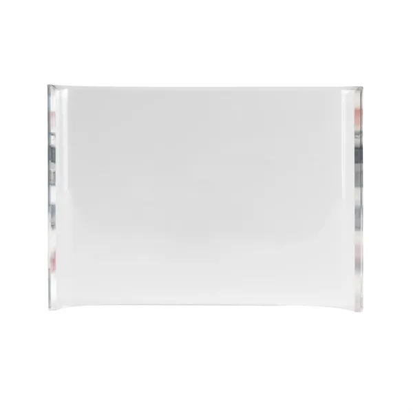 7" x 10" self-standing extra-large acrylic award with elegant laser or... from ASI 68507 The Magnet Group / Benchmark Crystal & Clocks