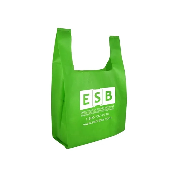 13" x 17" non-woven grocery tote bag with 7" gusset and... from ASI 68507 The Magnet Group / Perfect Line