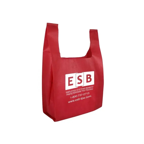 13" x 17" non-woven grocery tote bag with 7" gusset and... from ASI 68507 The Magnet Group / Perfect Line