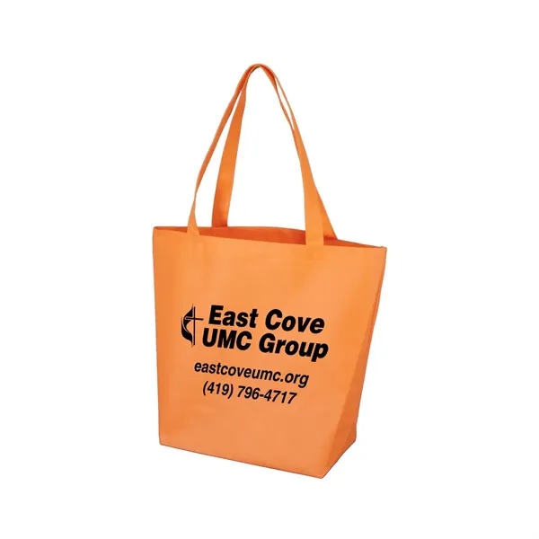 11.75" x 14.75" non-woven polypropylene tote bag with 5" gusset and... from ASI 68507 The Magnet Group / Perfect Line