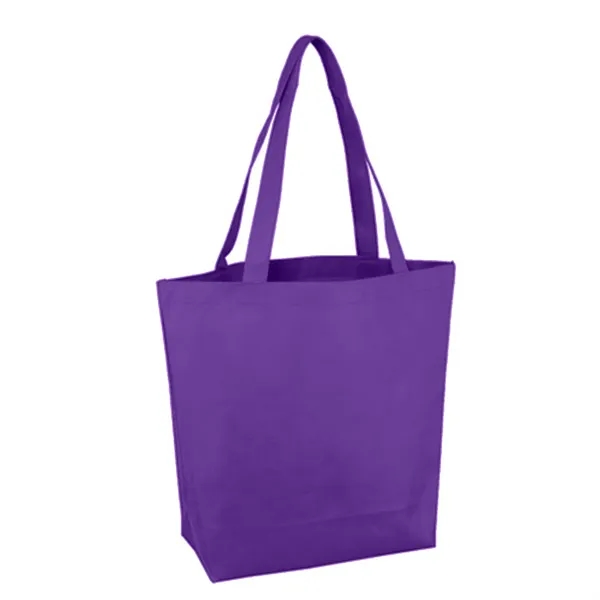 11.75" x 14.75" non-woven polypropylene tote bag with 5" gusset and... from ASI 68507 The Magnet Group / Perfect Line