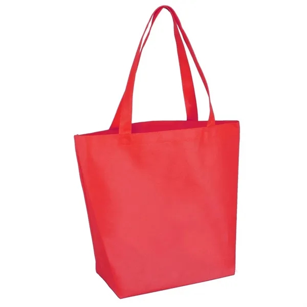 11.75" x 14.75" non-woven polypropylene tote bag with 5" gusset and... from ASI 68507 The Magnet Group / Perfect Line