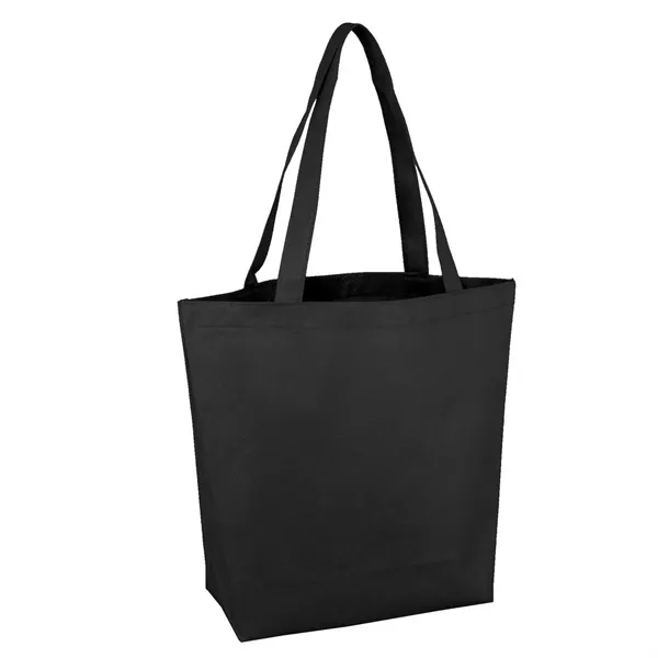 11.75" x 14.75" non-woven polypropylene tote bag with 5" gusset and... from ASI 68507 The Magnet Group / Perfect Line
