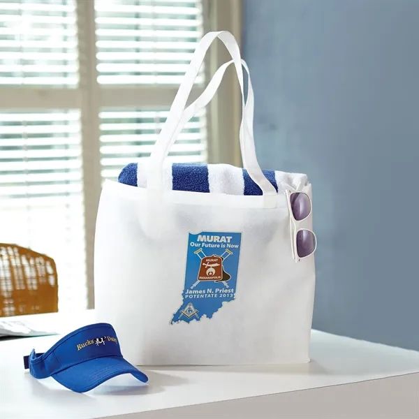 21" x 15" convention tote bag with 28.5" shoulder straps and... from ASI 68507 The Magnet Group / Perfect Line