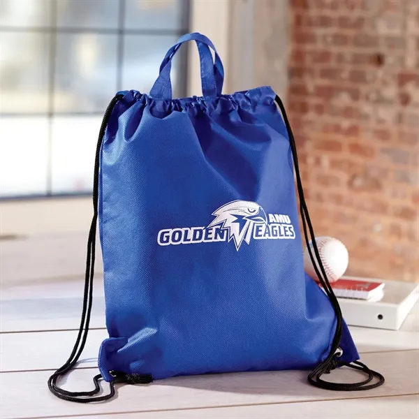 Drawstring backpack with easy grab handles and metal grommets.... from ASI 68507 The Magnet Group / Perfect Line