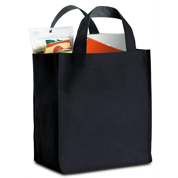 Grocery bag made of non-woven polypropylene with bottom reinforced insert and... from ASI 68507 The Magnet Group / Perfect Line