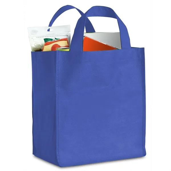 Grocery bag made of non-woven polypropylene with bottom reinforced insert and... from ASI 68507 The Magnet Group / Perfect Line