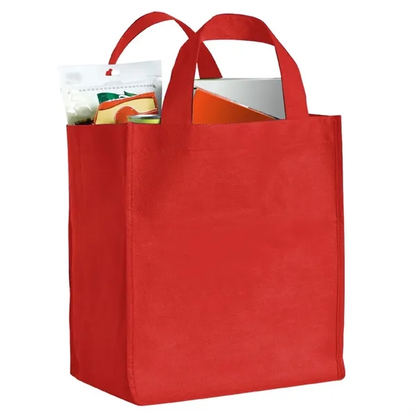 Grocery bag made of non-woven polypropylene with bottom reinforced insert and... from ASI 68507 The Magnet Group / Perfect Line
