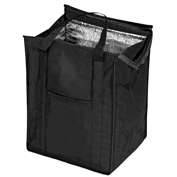 Insulated tote bag with 19" reinforced handles, bottom panel insert, aluminum... from ASI 68507 The Magnet Group / Perfect Line