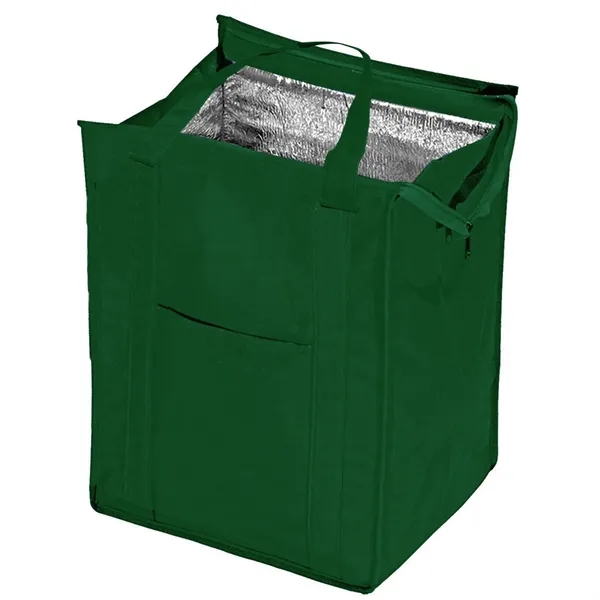 Insulated tote bag with 19" reinforced handles, bottom panel insert, aluminum... from ASI 68507 The Magnet Group / Perfect Line