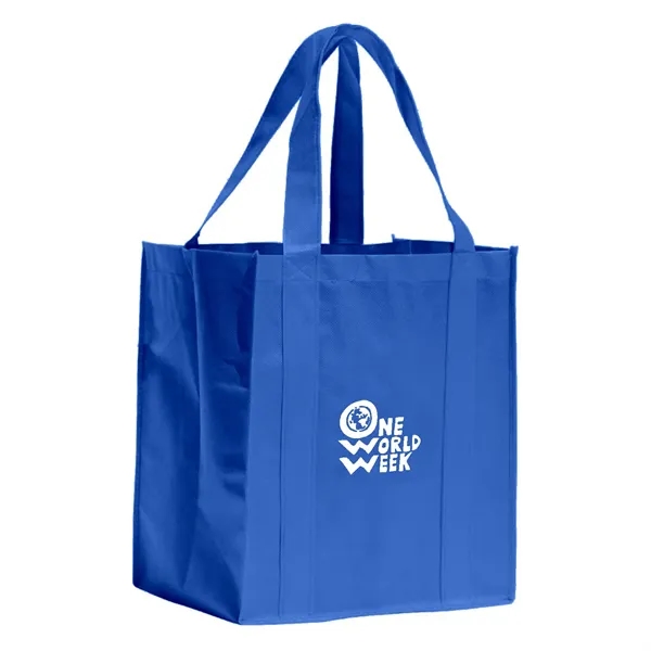 Oversized shopping tote made of 100% reusable and recyclable non-woven polypropylene... from ASI 68507 The Magnet Group / Perfect Line