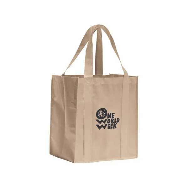 Oversized shopping tote made of 100% reusable and recyclable non-woven polypropylene... from ASI 68507 The Magnet Group / Perfect Line