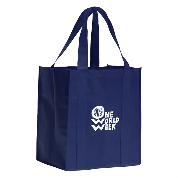 Oversized shopping tote made of 100% reusable and recyclable non-woven polypropylene... from ASI 68507 The Magnet Group / Perfect Line
