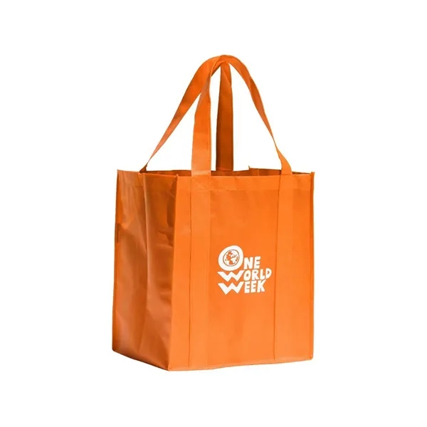 Oversized shopping tote made of 100% reusable and recyclable non-woven polypropylene... from ASI 68507 The Magnet Group / Perfect Line