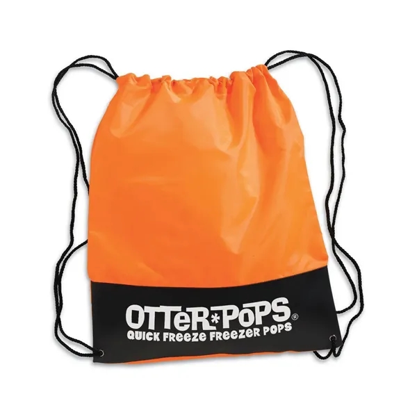 Polyester sling bag with black vinyl front panel and nylon braided... from ASI 68507 The Magnet Group / Perfect Line