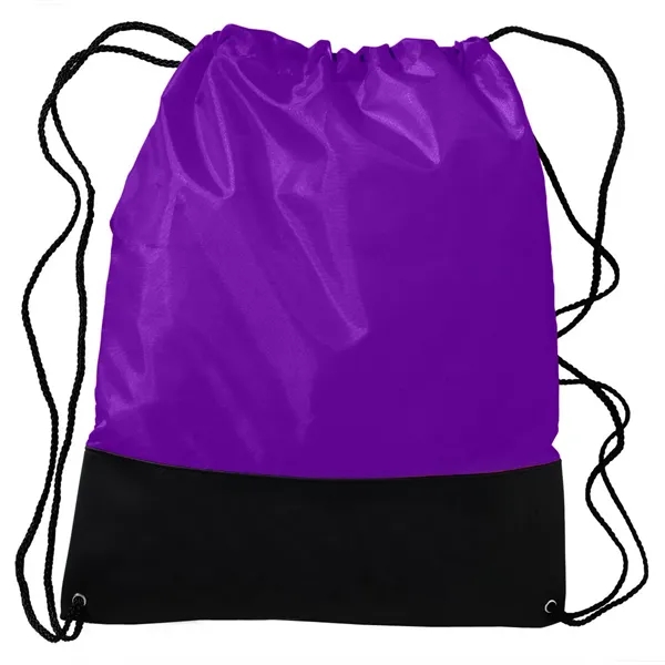 Polyester sling bag with black vinyl front panel and nylon braided... from ASI 68507 The Magnet Group / Perfect Line
