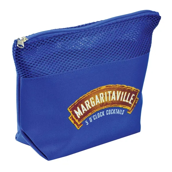 Amenities bag with mesh upper and zipper closure.... from ASI 68507 The Magnet Group / Perfect Line