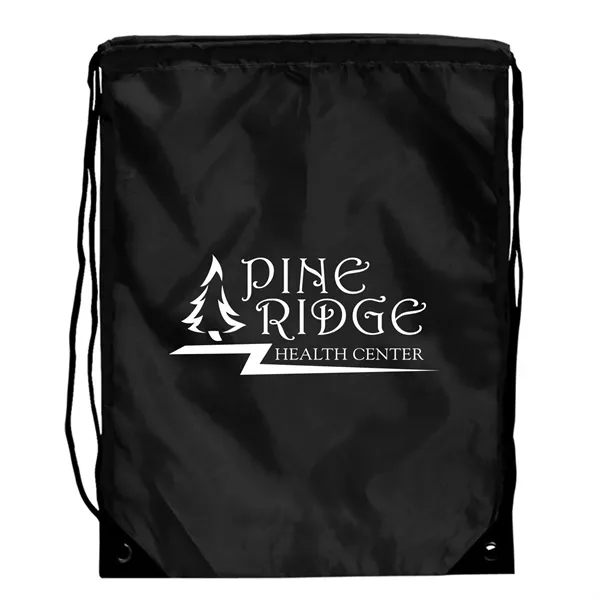 17" x 20" backpack with nylon braided drawstring closure and metal... from ASI 68507 The Magnet Group / Perfect Line