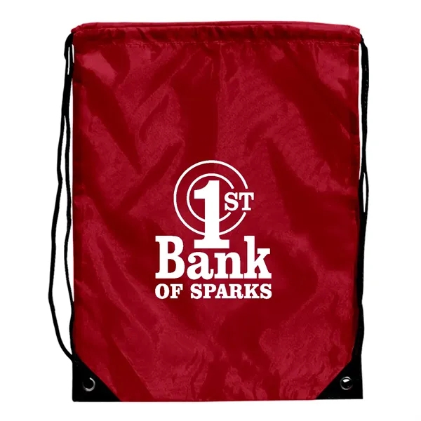 17" x 20" backpack with nylon braided drawstring closure and metal... from ASI 68507 The Magnet Group / Perfect Line