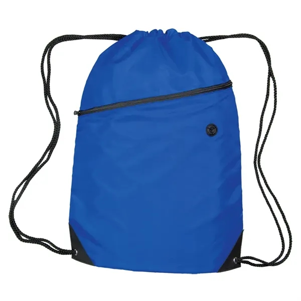Polyester sling bag with nylon braided drawstring closure, reinforced bottom corners,... from ASI 68507 The Magnet Group / Perfect Line