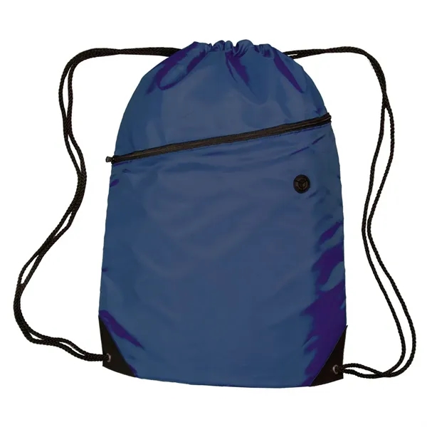Polyester sling bag with nylon braided drawstring closure, reinforced bottom corners,... from ASI 68507 The Magnet Group / Perfect Line