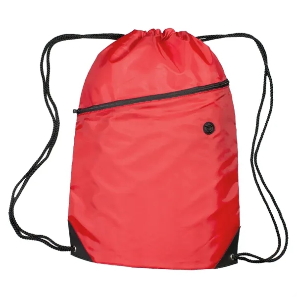 Polyester sling bag with nylon braided drawstring closure, reinforced bottom corners,... from ASI 68507 The Magnet Group / Perfect Line