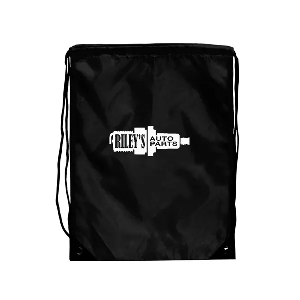 Backpack with nylon braided drawstring closure, metal grommets and large imprint... from ASI 68507 The Magnet Group / Perfect Line