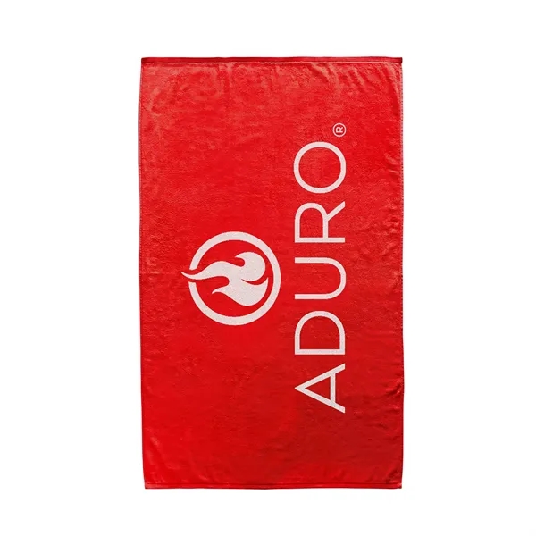 60" x 35" soft and absorbent dobby hem, mid-weight beach towel.... from ASI 68507 The Magnet Group