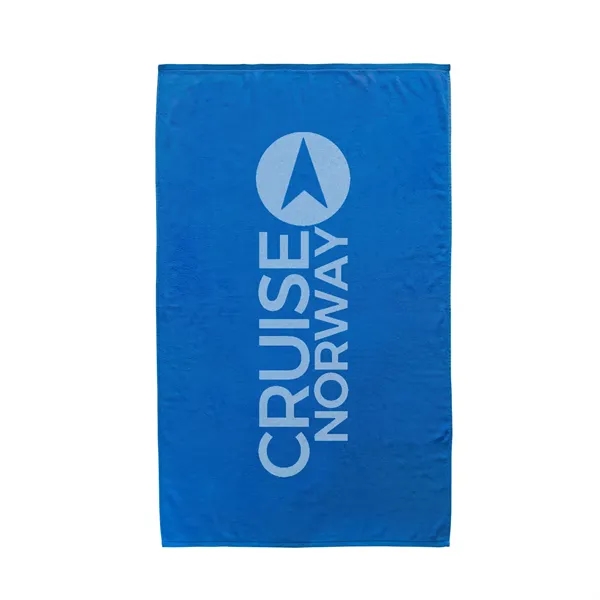 60" x 35" soft and absorbent dobby hem, mid-weight beach towel.... from ASI 68507 The Magnet Group