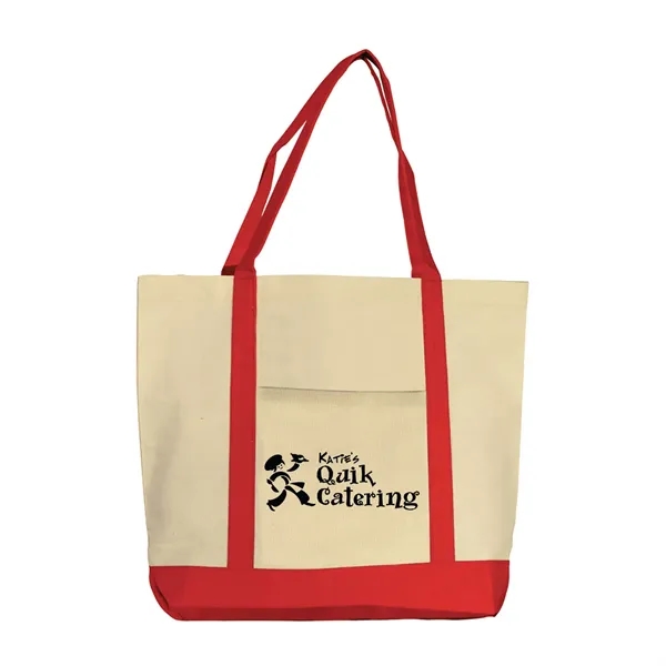 Canvas boat tote with large pocket on front, spacious interior and... from ASI 68507 The Magnet Group / Perfect Line