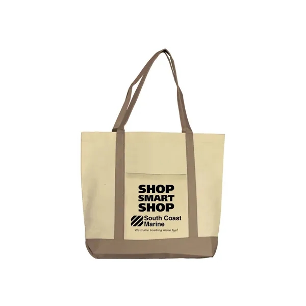 Canvas boat tote with large pocket on front, spacious interior and... from ASI 68507 The Magnet Group / Perfect Line