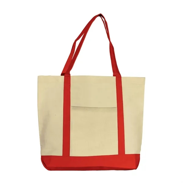 Canvas boat tote with large pocket on front, spacious interior and... from ASI 68507 The Magnet Group / Perfect Line