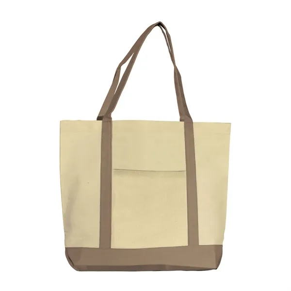 Canvas boat tote with large pocket on front, spacious interior and... from ASI 68507 The Magnet Group / Perfect Line